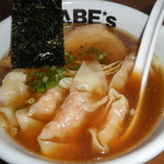 ラーメン ABE's - ２０１４年１１月２８日　２周年限定　　　特選 えびわんたん麺