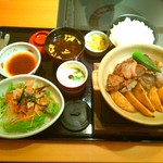 和食さと 刈谷店 - ステーキ和膳￥1393（ご飯大盛り無料）