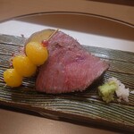 関内 お田香 - 銀杏、安納芋、ステーキ