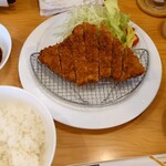 とし峰 - 料理写真:ロースかつ定食120g 1,550円