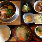 Michinoku - お昼の釜めし定食　1030円