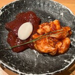 ひゃら亭 - レバとてっちゃんの味噌 1,000円