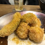 かかわり - アボカドと白子のフライ　唐墨