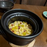 旬菜料理はたの - 銀杏とさつまいもを新米とともに！