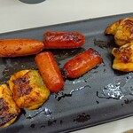 麺処 盛盛 - もも串とチョリソー串をバラしました