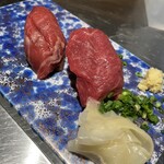 酒湊 - 馬刺しの握り