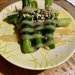 酒湊 - 一文字ぐるぐる(ねぎ)酢味噌で