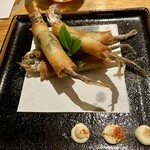 酒湊 - 子持ちししゃものパリパリしそ揚げ