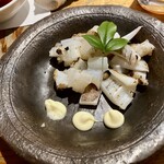 酒湊 - イカを塩焼きに