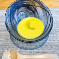 京都牛懐石 稲吉 - 冷製とうもろこしのスープ