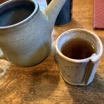 Shinano - Warm Bancha Tea Set on the Table
