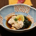 おもてなし いろり寿し - タラ白子ポン酢