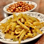 湖南人家 - 20251023搾菜・揚げピーナッツ（サービス）