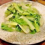 湖南人家 - 20251023油麦菜のにんにく炒め（サービス）