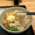 おにやんま - とり天ぶっかけ大　半熟卵天トッピング