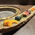 和牛料理 一石三鳥 - 旬菜の五種盛り