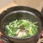 馬車道 大かわ - 九条ネギ 白身魚 山椒