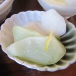 きっ茶 花々 - はやとうりの浅漬け