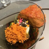 リストランテ・ホンダ - 季節なので、やはり香箱蟹。こちらは北海道産とのこと