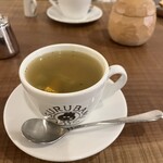 ホットケーキ つるばみ舎 - オリジナルカップでスープ。