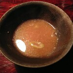 ななしの庵 - 割りスープにしました。