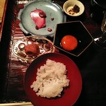 ななしの庵 - エクストラタイム　たまごと自家製の梅干し。