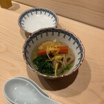 はらまさ - 菊芋と京にんじんのあんかけの煮物