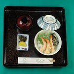 喜久粋 - 天丼セット（現在は海老４匹）