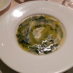 Giglio - 14.11.28 イタリア産ポレンタとホウレン草のスープ(＋648円)