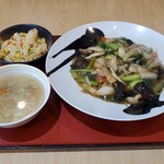 中華料理 香港飲茶 錦龍 - 料理写真:あんかけ焼そば セット