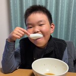 松屋製麺所 - 息子っちの笑顔。旨いって！