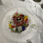 メインダイニングマローチェ - 本鮪と帆立のタルタル　オシェトラキャビアと共に