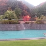 大谷山荘 - 朝食場から見える景色