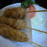 とんかつあさくら - 串カツ定食、１３００円。