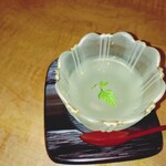 江戸三 - デザートの柚子ゼリー♪