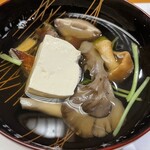 梶助 - きのこ汁　梶助さんのきのこ汁は本当に美味しい