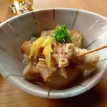 炭火と串焼きと肴 原価酒場 イロ鶏ドリ - おでん５種おすすめ盛り