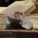 鮨処 乾杯 - 鯵(あじ)