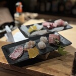 鮨処 乾杯 - 本日のネタ