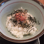 侍.うどん - 博多スパイシーキャビア丼…明太子ご飯でした(^^)