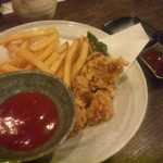 縁家 - 2014.11. ポテト＆から揚げ（半量ずつ）