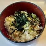 にぎたつ会館 - お替わりの鯛茶漬け