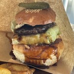 ハンバーガー&タコライス オーツー - テリヤキバーガーアップ