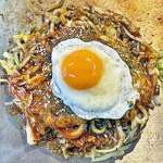 広島風お好み焼き ふみちゃん - お好み焼きうどんチェンジ ＷＩＴＨ玉子
