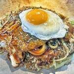 広島風お好み焼き ふみちゃん - お好み焼きうどんチェンジ ＷＩＴＨ玉子