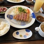 牛カツ あいかわ - レディース牛かつセット