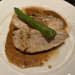 築地フレンチ メゾンミッシェル - ディナー ミッシェルコース 肉料理 鶏肉のロースト