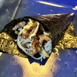 ろあん松田 - 手巻きのお蕎麦、海苔の風味も頂きます