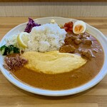 鹿児島スパイスアップカレー PONO CURRY - 料理写真:ポノチキン　チーズオムレツのトッピング
