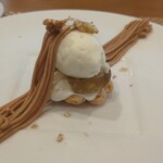 アル・ケッチァーノ  - デザートのモンブラン